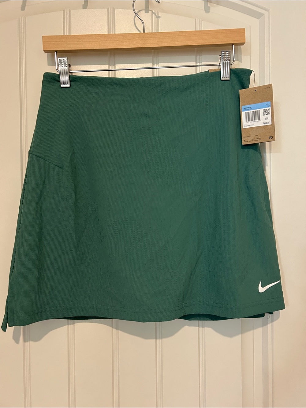 Nike Green Athletic Skort with White Swoosh